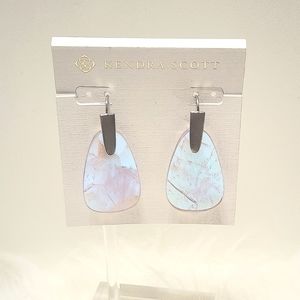 KENDRA SCOTT AMETHYST DICHROIC GLASS EARRINGS